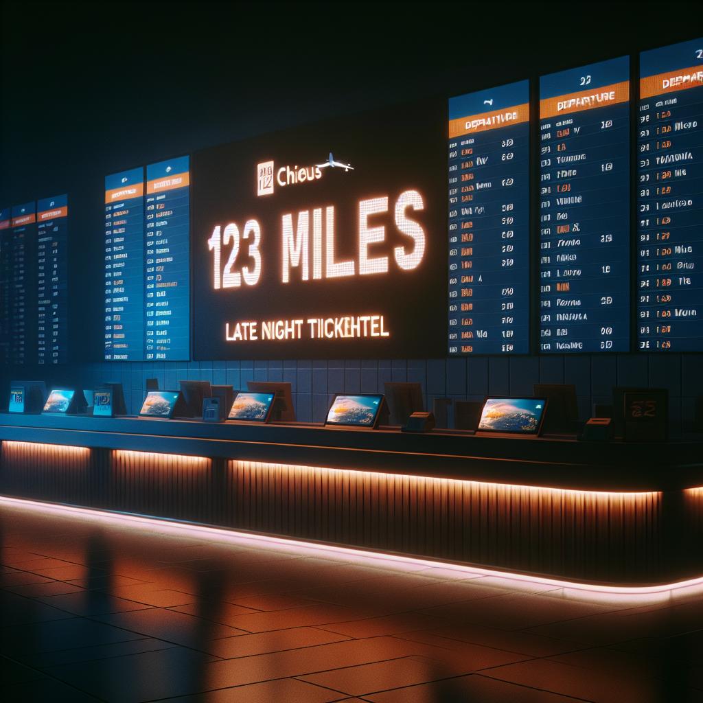 123 milhas passagens de madrugada