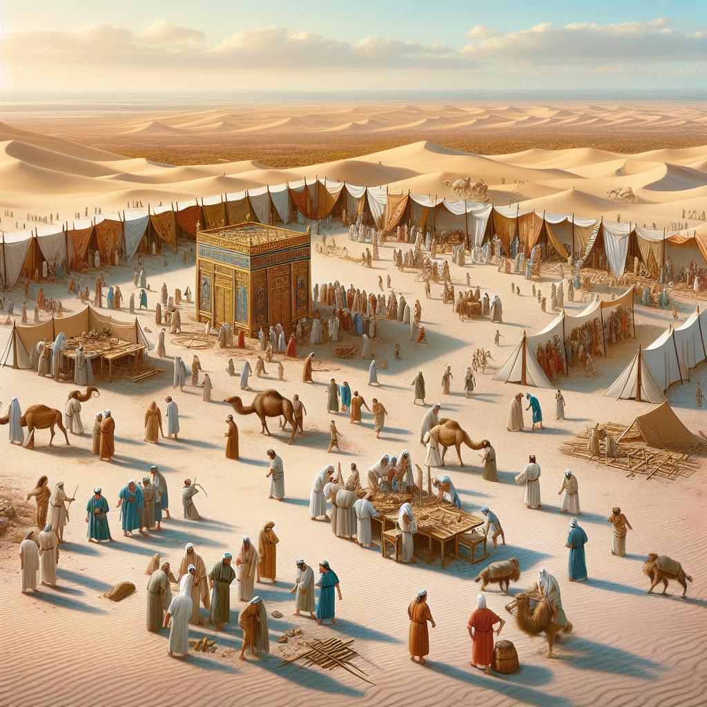a construção do tabernaculo no deserto