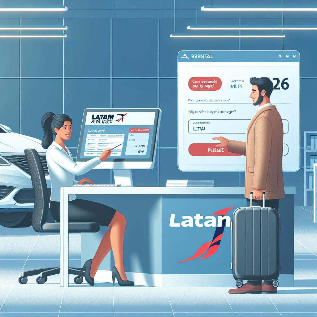 alugar carro com pontos latam