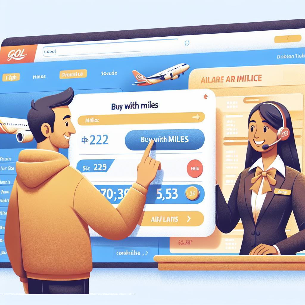 como comprar passagem com milhas gol