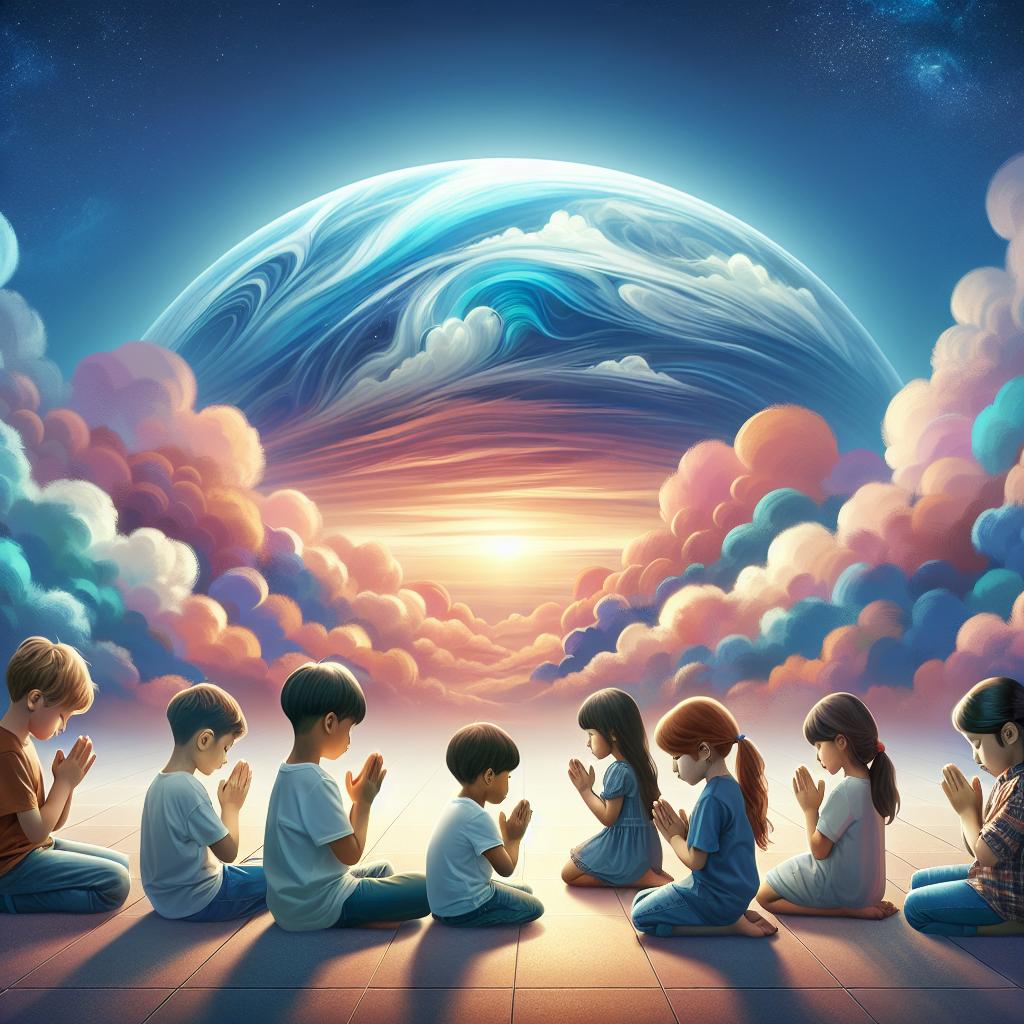 Crianças Orando: Um Momento de Paz e União 1 crianças orando