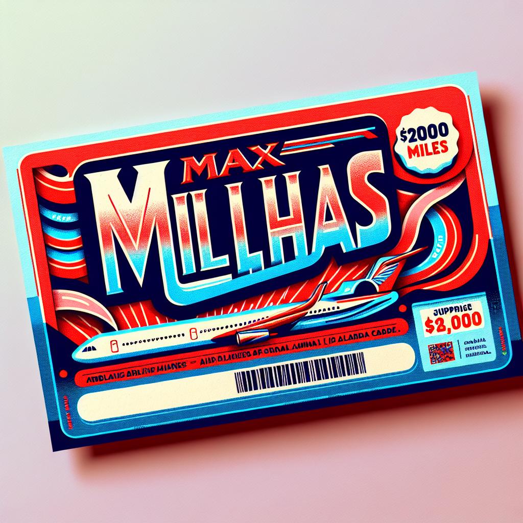 Cupom Max Milhas: Use no Balcão de Milhas e Economize Agora 1 cupom max milhas