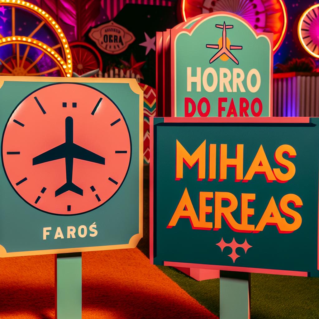 plaquinhas hora do faro