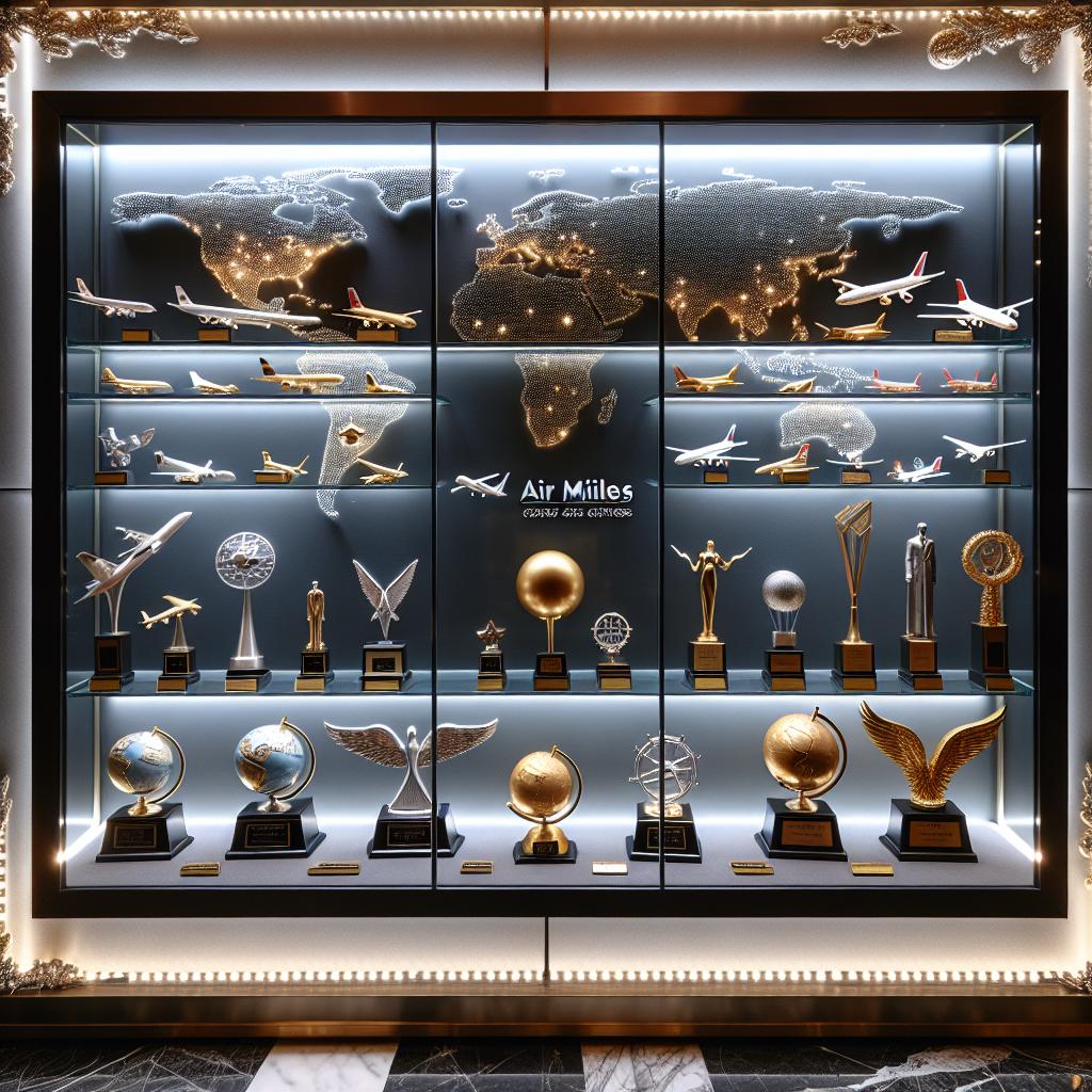 Vitrine de Prêmios no Balcão de Milhas: Compre e Venda com Segurança 1 vitrine de prêmios