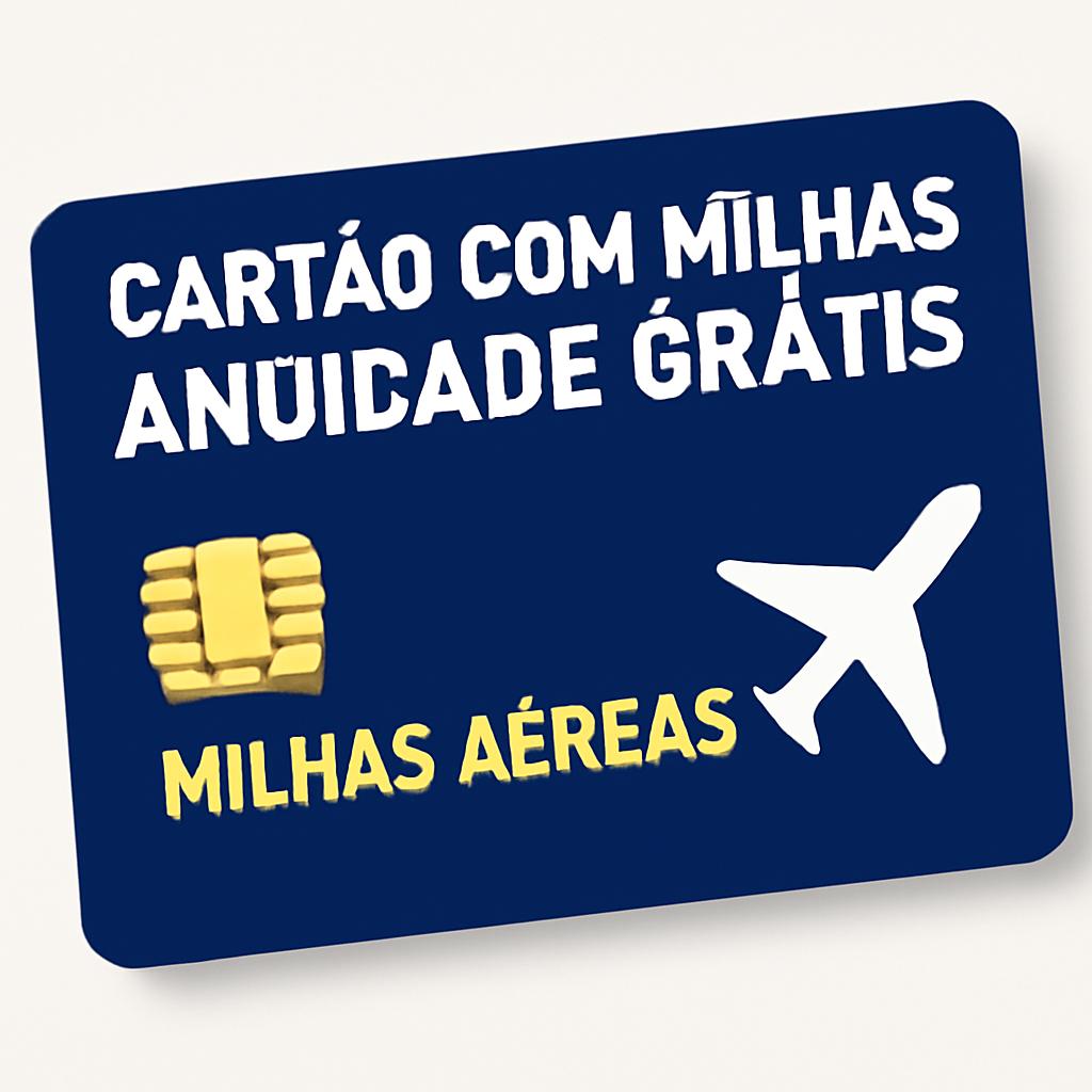 cartão com milhas e anuidade grátis