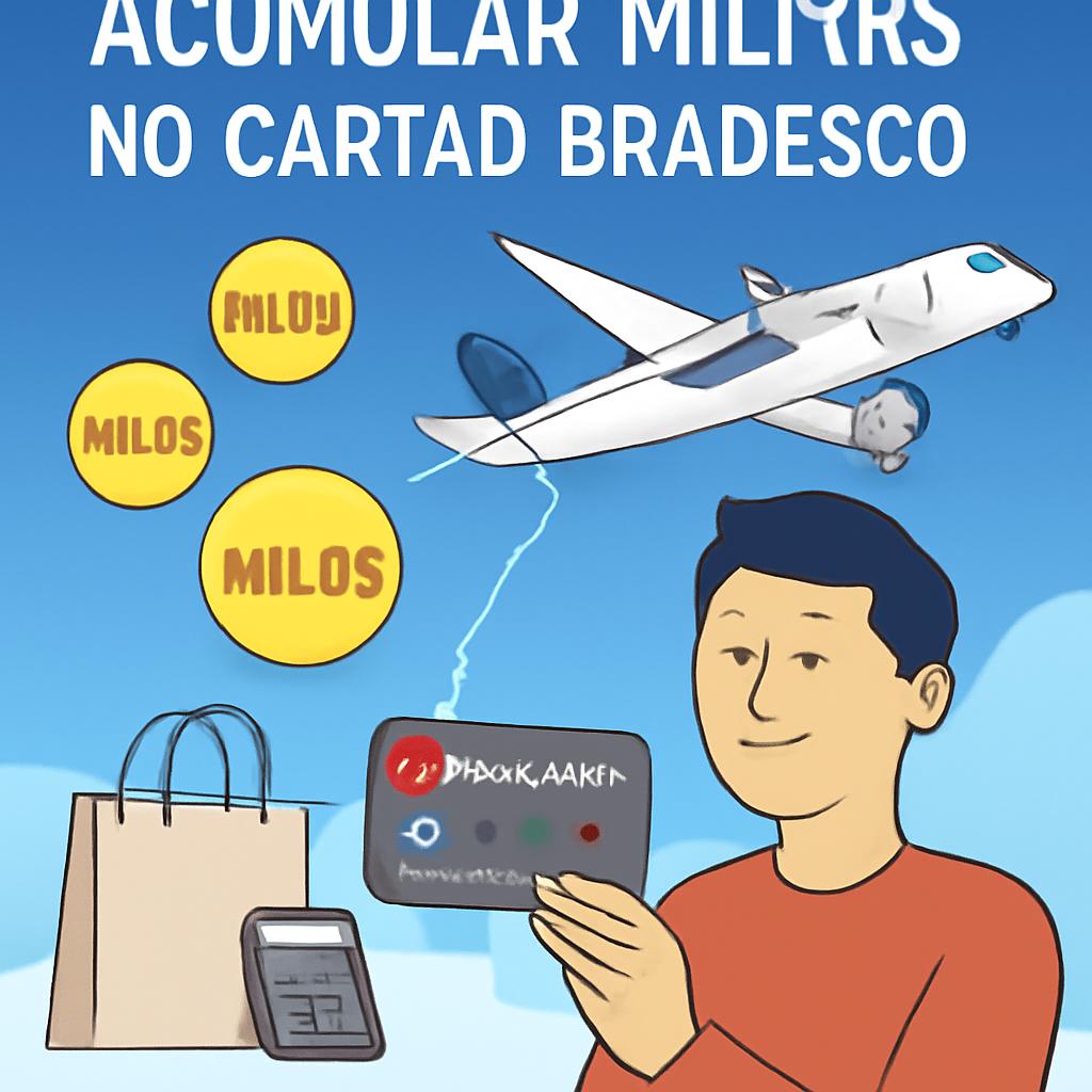 como acumular milhas no cartão bradesco