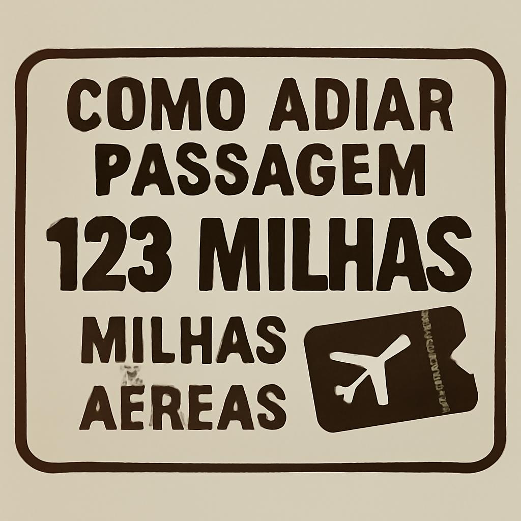 Como Adiar Passagem 123 Milhas com Segurança e Agilidade 1 como adiar passagem 123 milhas