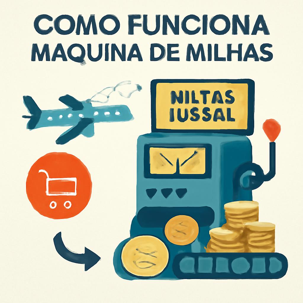 como funciona máquina de milhas