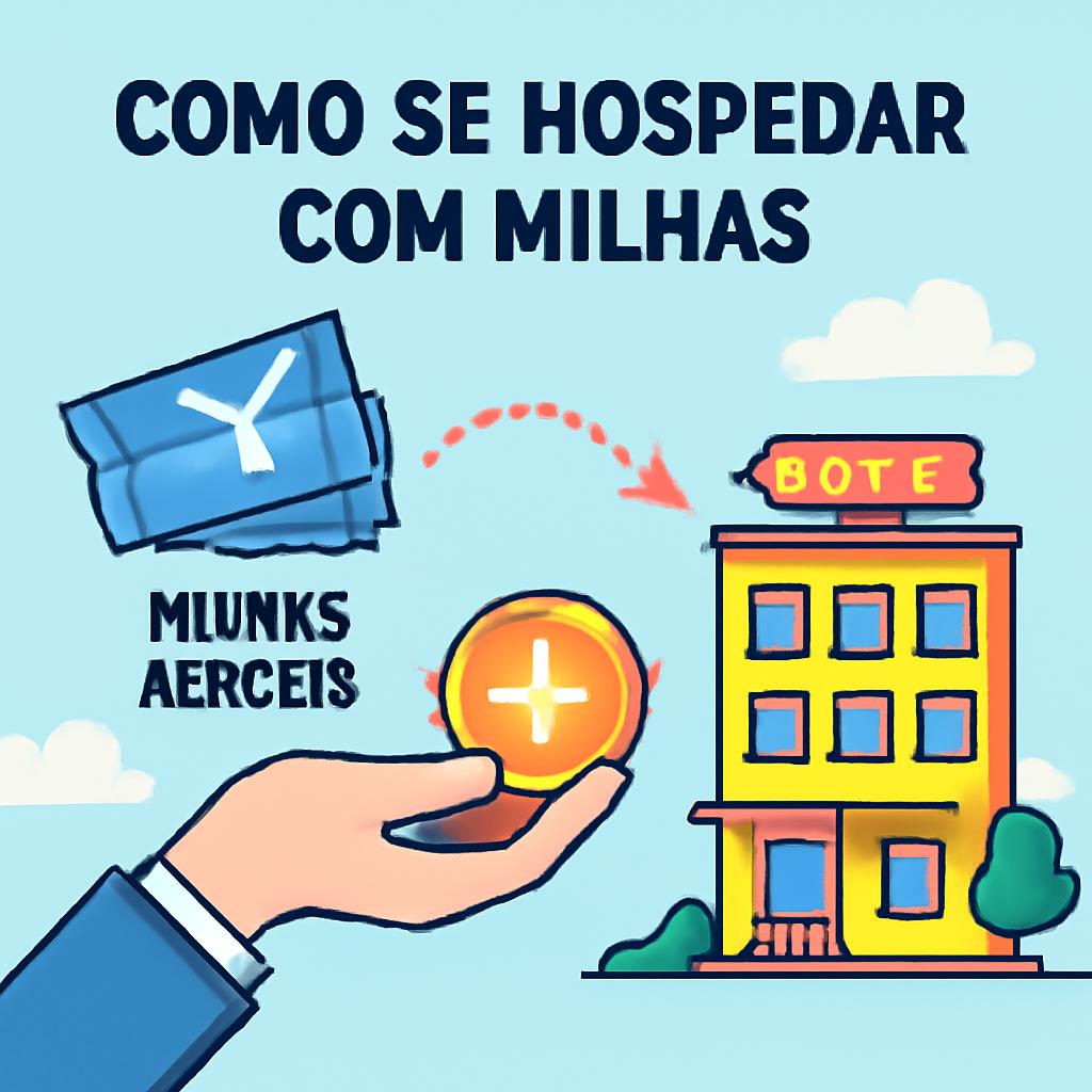 como se hospedar com milhas
