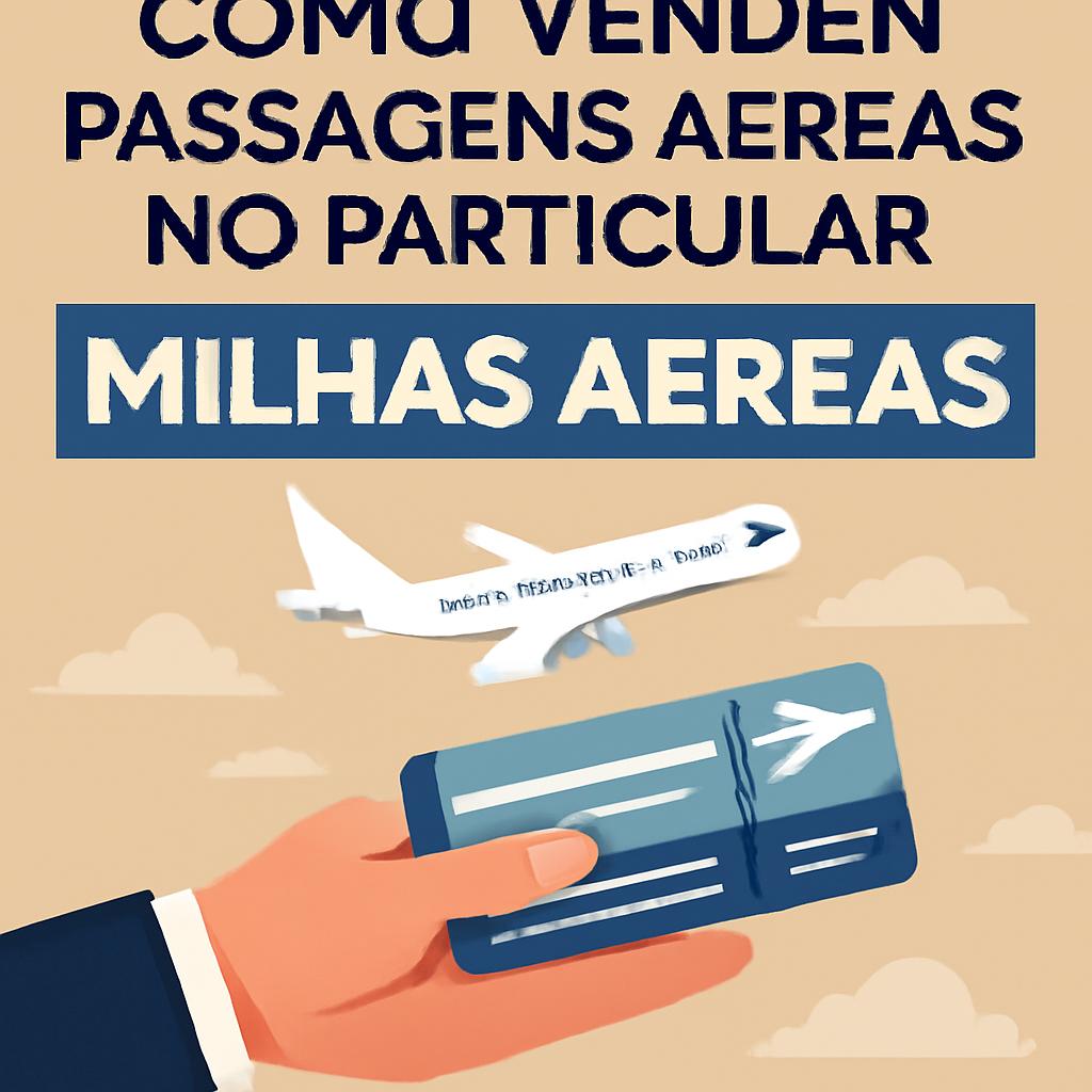 como vender passagens aereas no particular