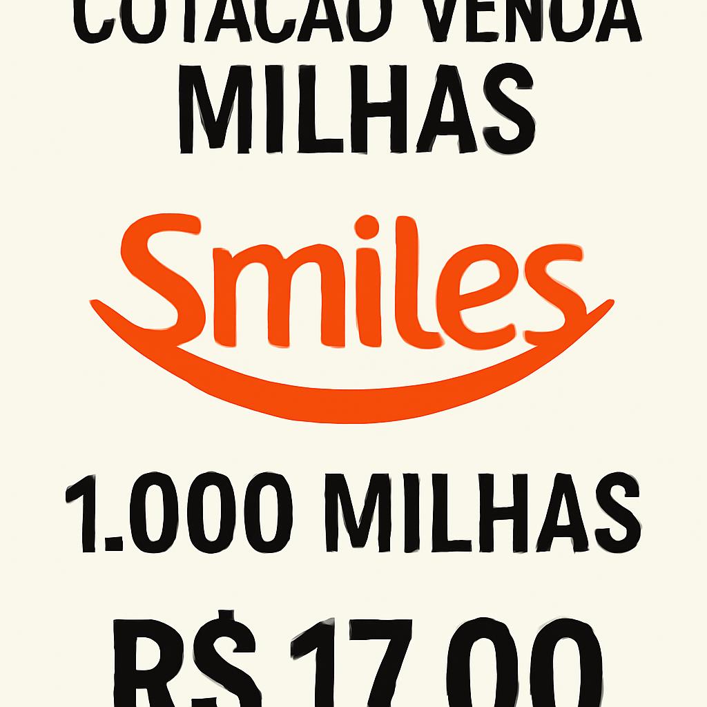 Cotação Venda Milhas Smiles no Balcão de Milhas com Segurança 1 cotação venda milhas smiles