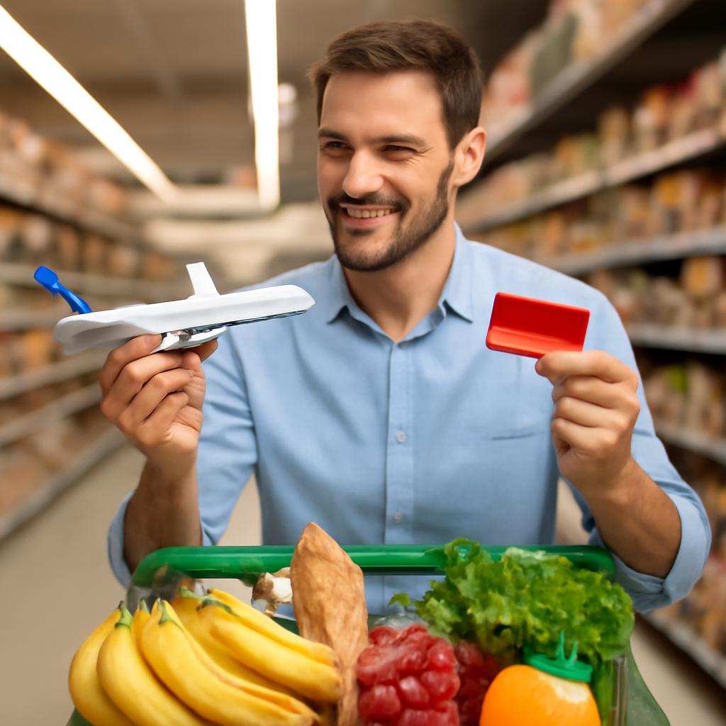 ganhar milhas supermercado