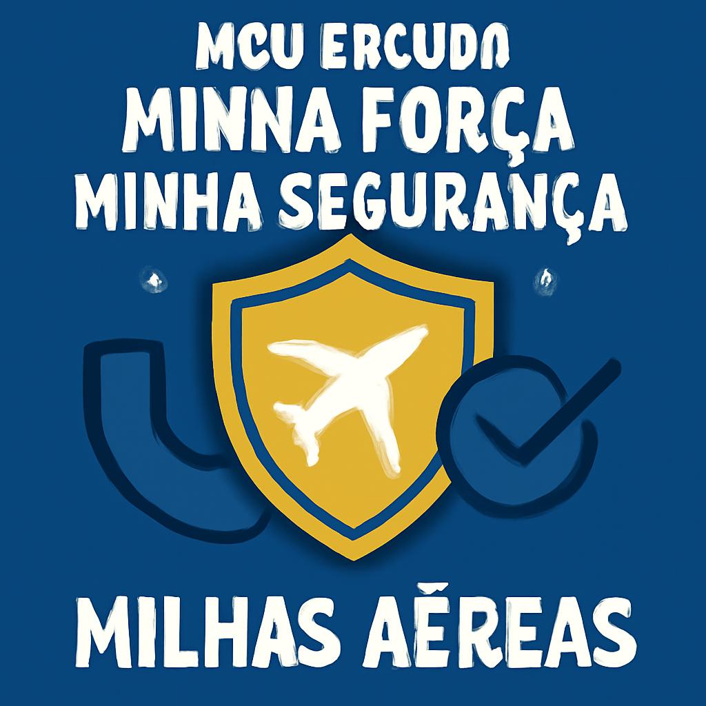 Mi escudo mi fuerza mi seguridad: venda ou compre milhas com Balcão de Milhas 1 mi escudo mi fuerza mi seguridad