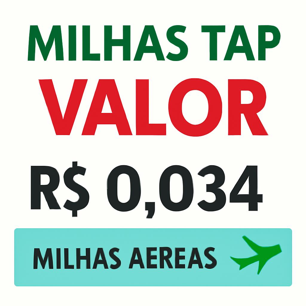 Milhas TAP valor: Compre e Venda com Segurança no Balcão de Milhas 1 milhas tap valor