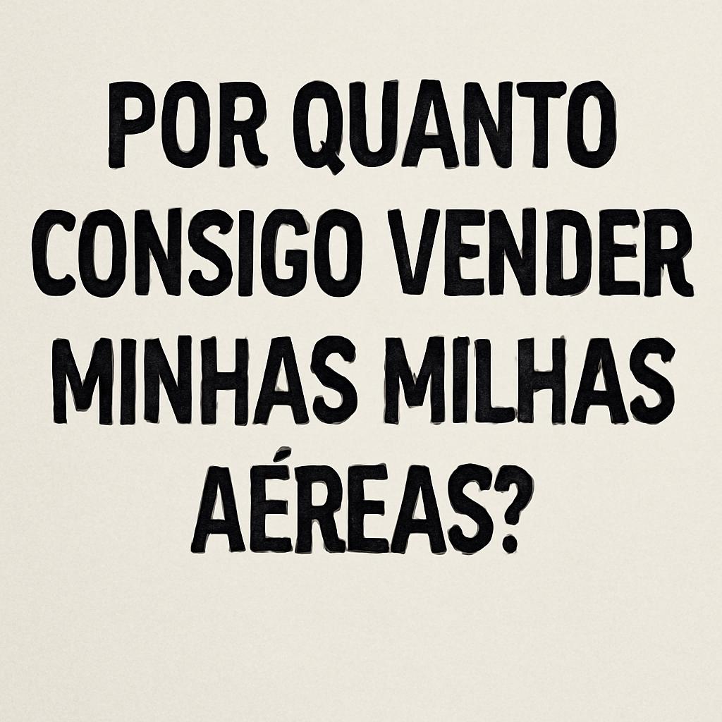 Por Quanto Consigo Vender Minhas Milhas: Saiba Agora 1 por quanto consigo vender minhas milhas