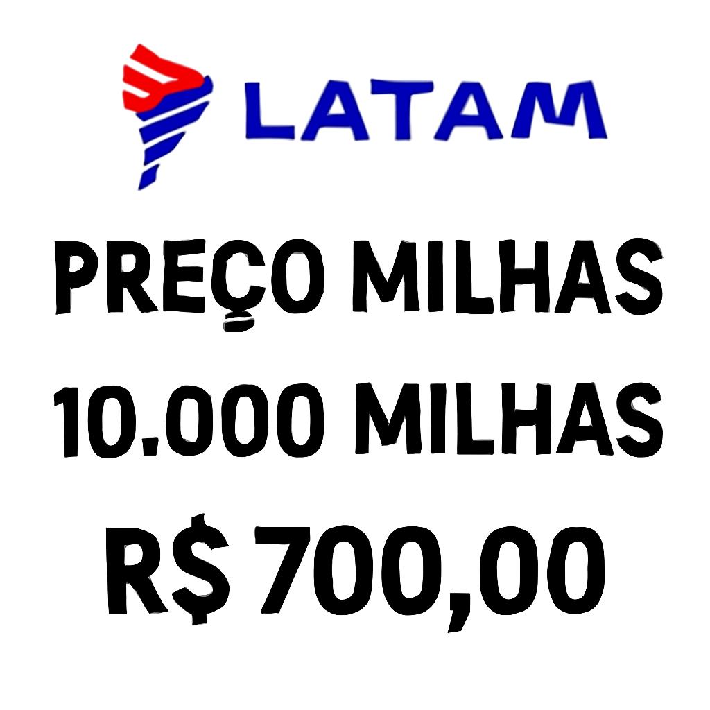 preço milhas latam
