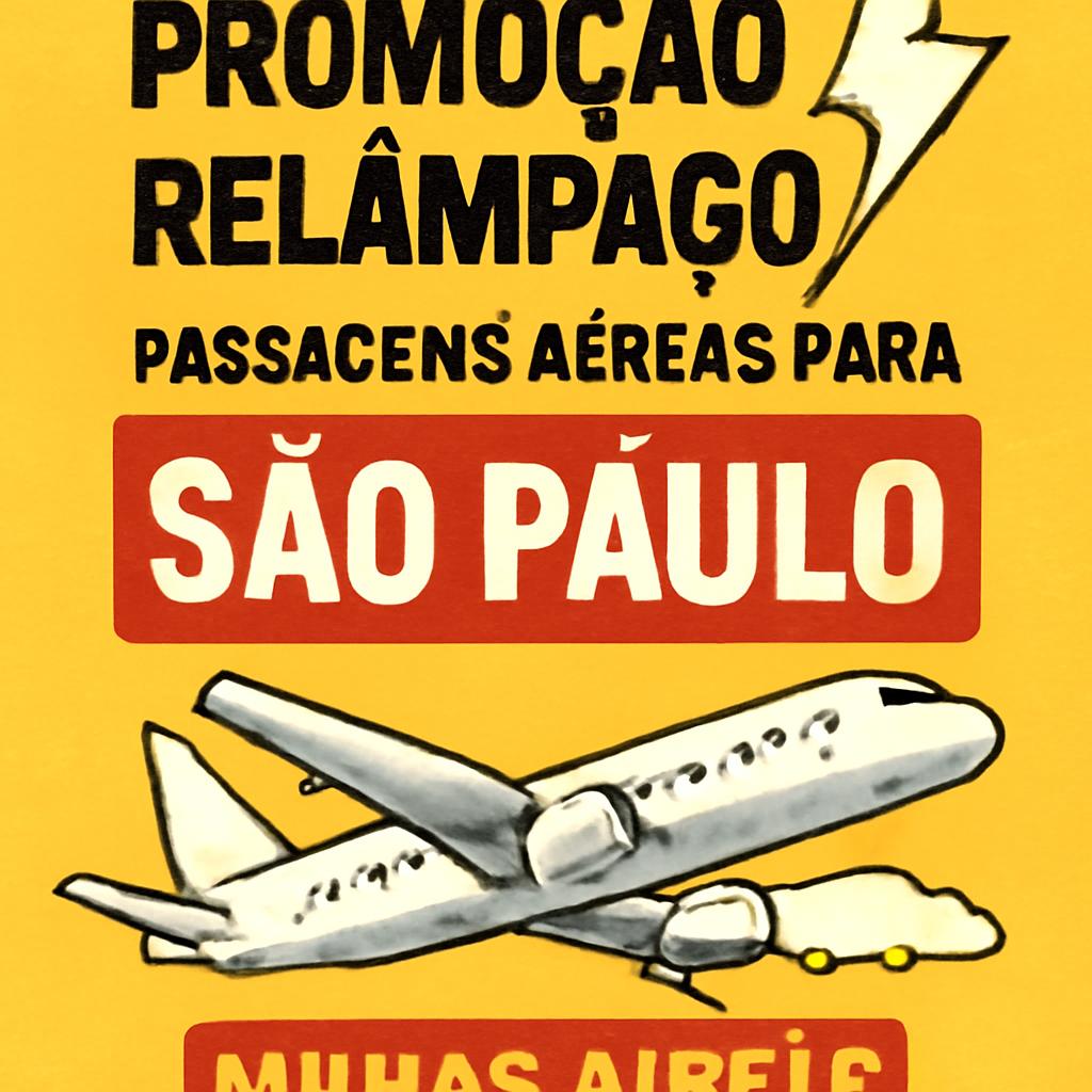 Promoção relâmpago de passagens aéreas para São Paulo no Balcão de Milhas 1 promoção relâmpago de passagens aéreas para são paulo