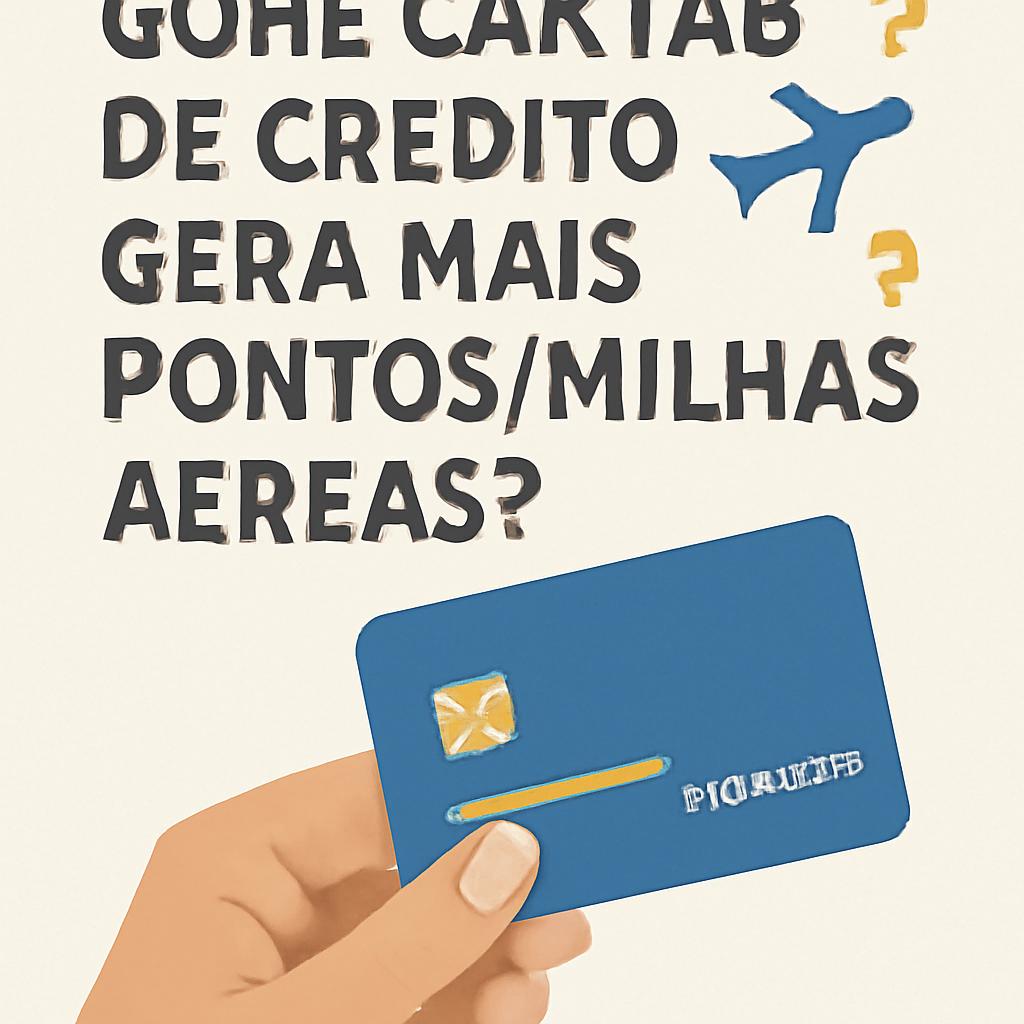 qual cartao de credito gera mais pontos