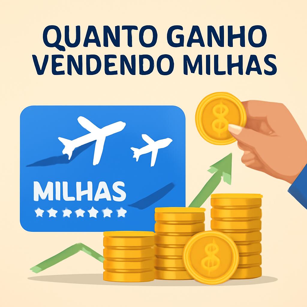 quanto ganho vendendo milhas