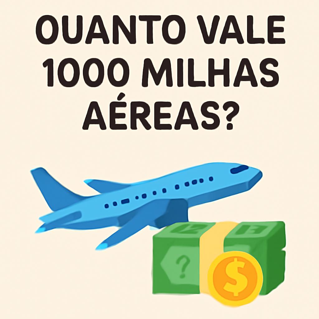 Quanto vale 1000 milhas? Descubra no Balcão de Milhas 1 quanto vale 1000 milhas