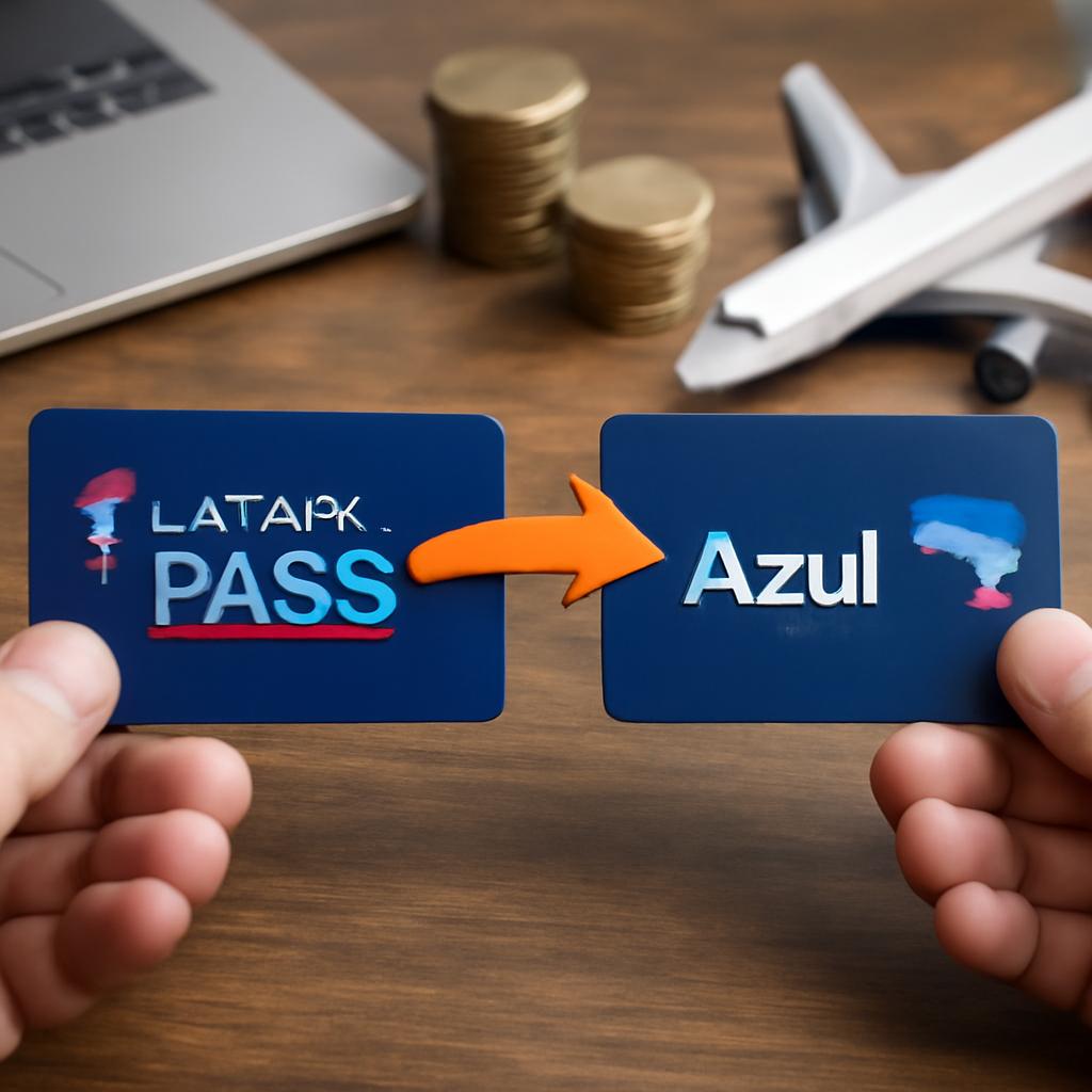 transferir pontos Latam Pass para Azul