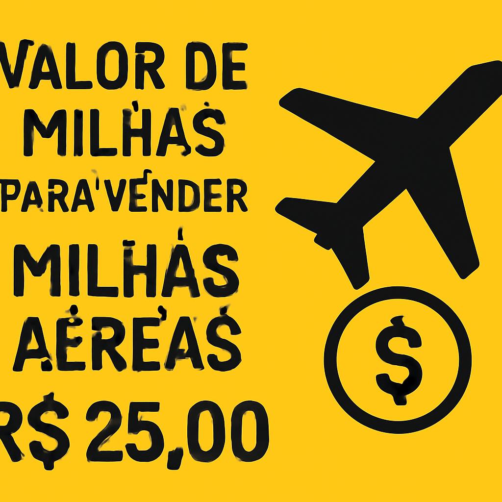 Valor de Milhas para Vender: Saiba como obter o melhor preço 1 valor de milhas para vender