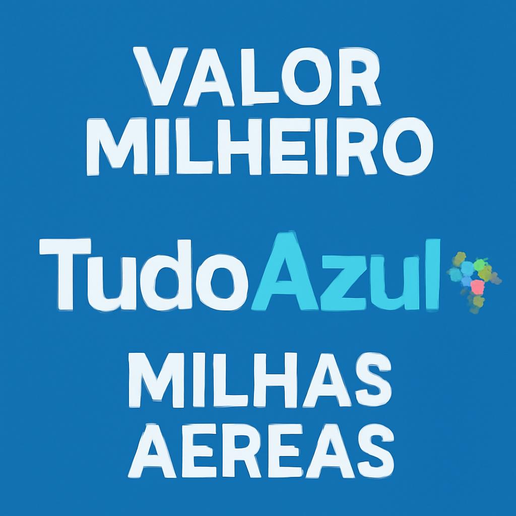valor milheiro tudo azul