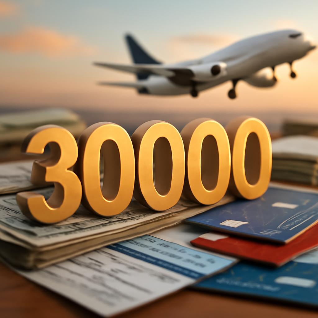 30000 pontos em milhas
