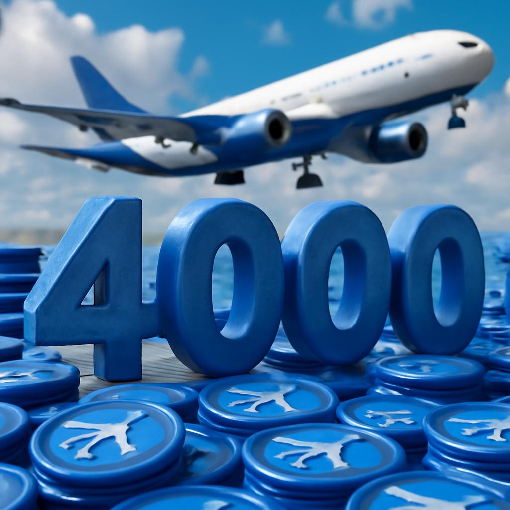 4000 pontos azul