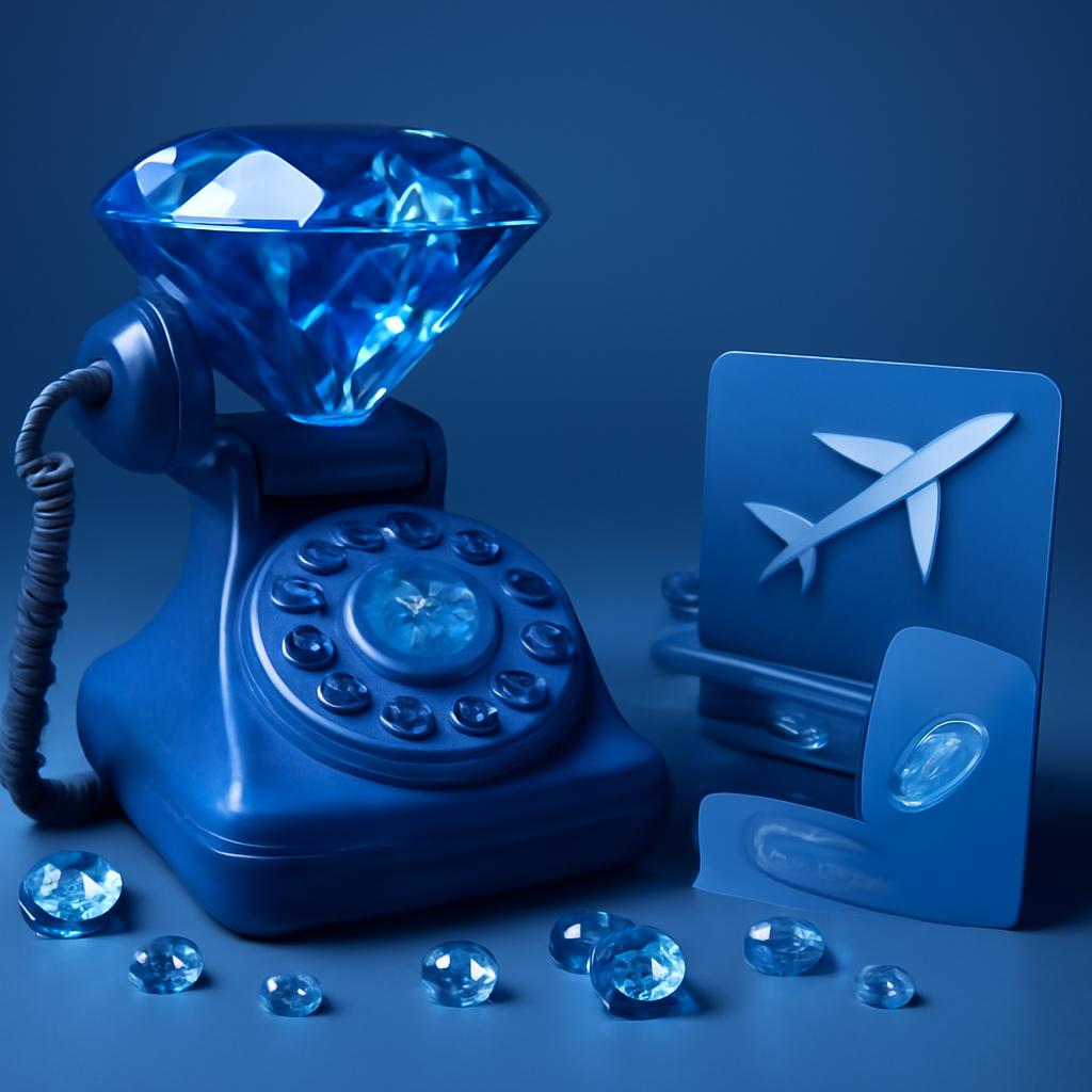 azul diamante telefone