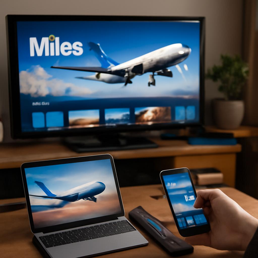 milhas em plataformas de streaming