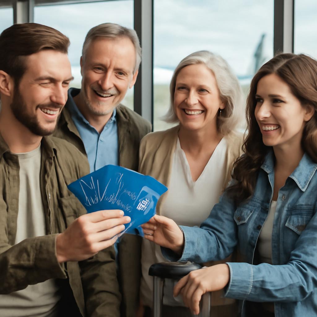 milhas para amigos e família