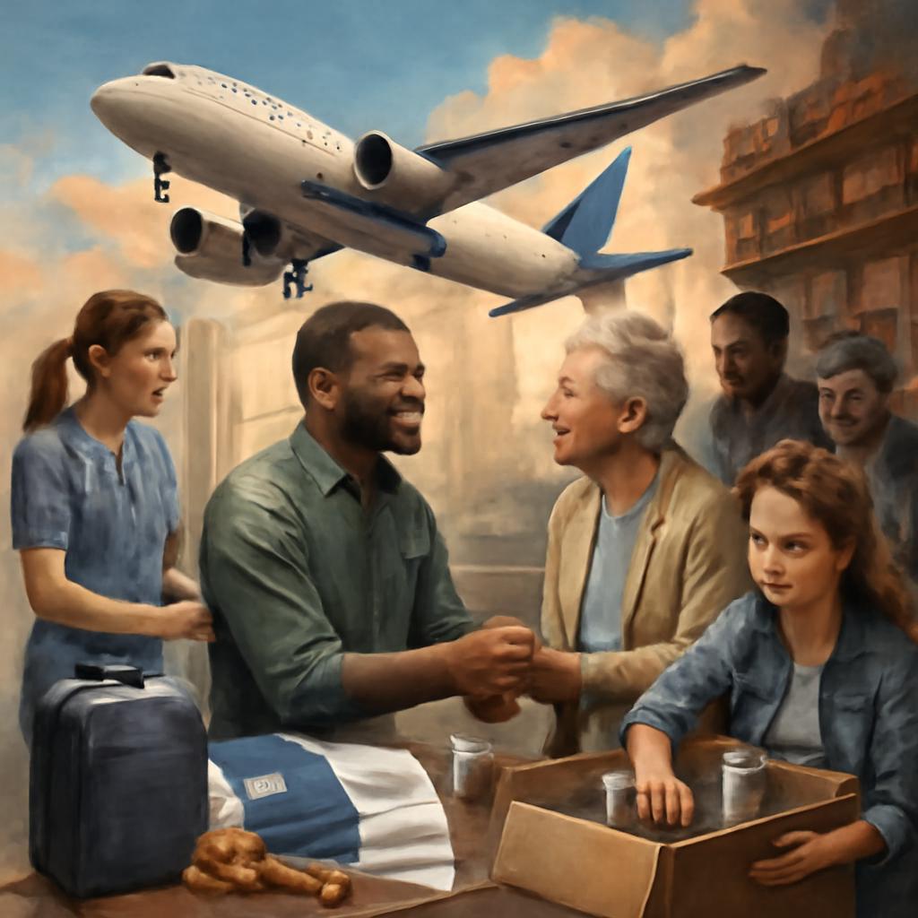 milhas para apoio comunitário