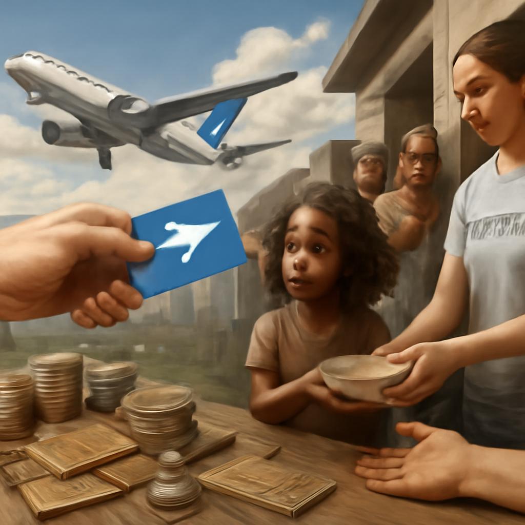 milhas para apoios sociais