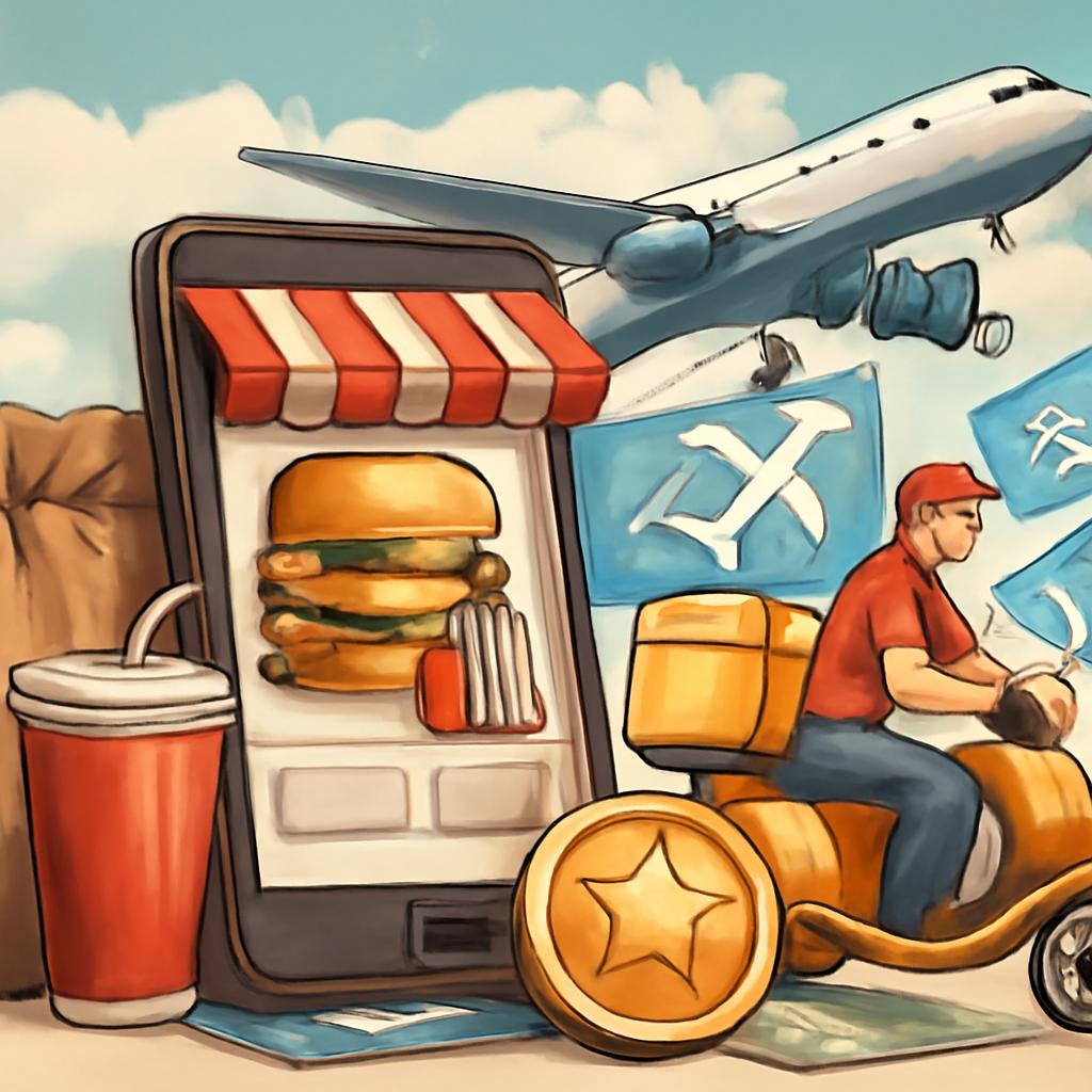 milhas para apps de entrega