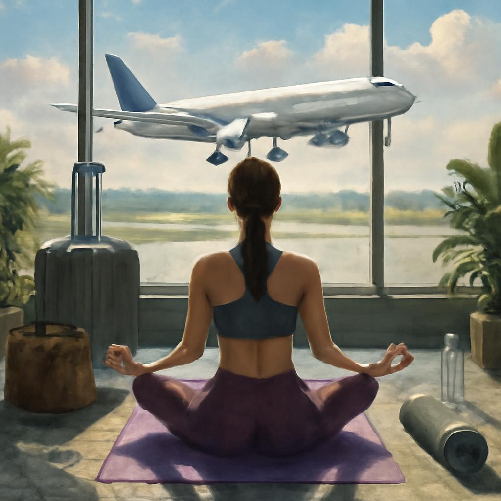 milhas para aulas de yoga