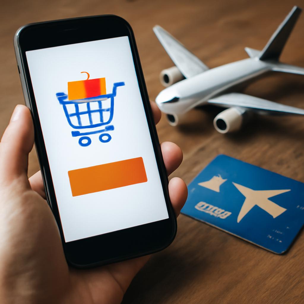 milhas para compras em apps móveis