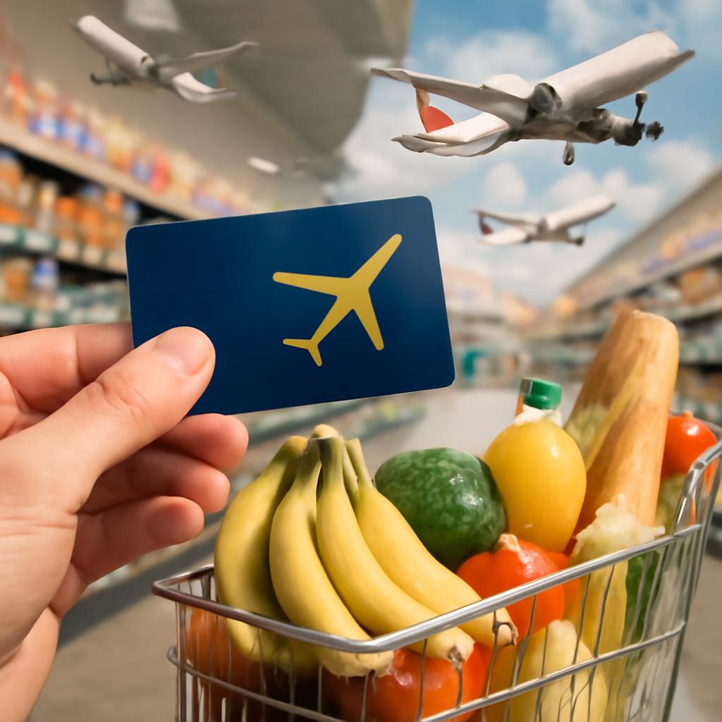 milhas para compras em mercados
