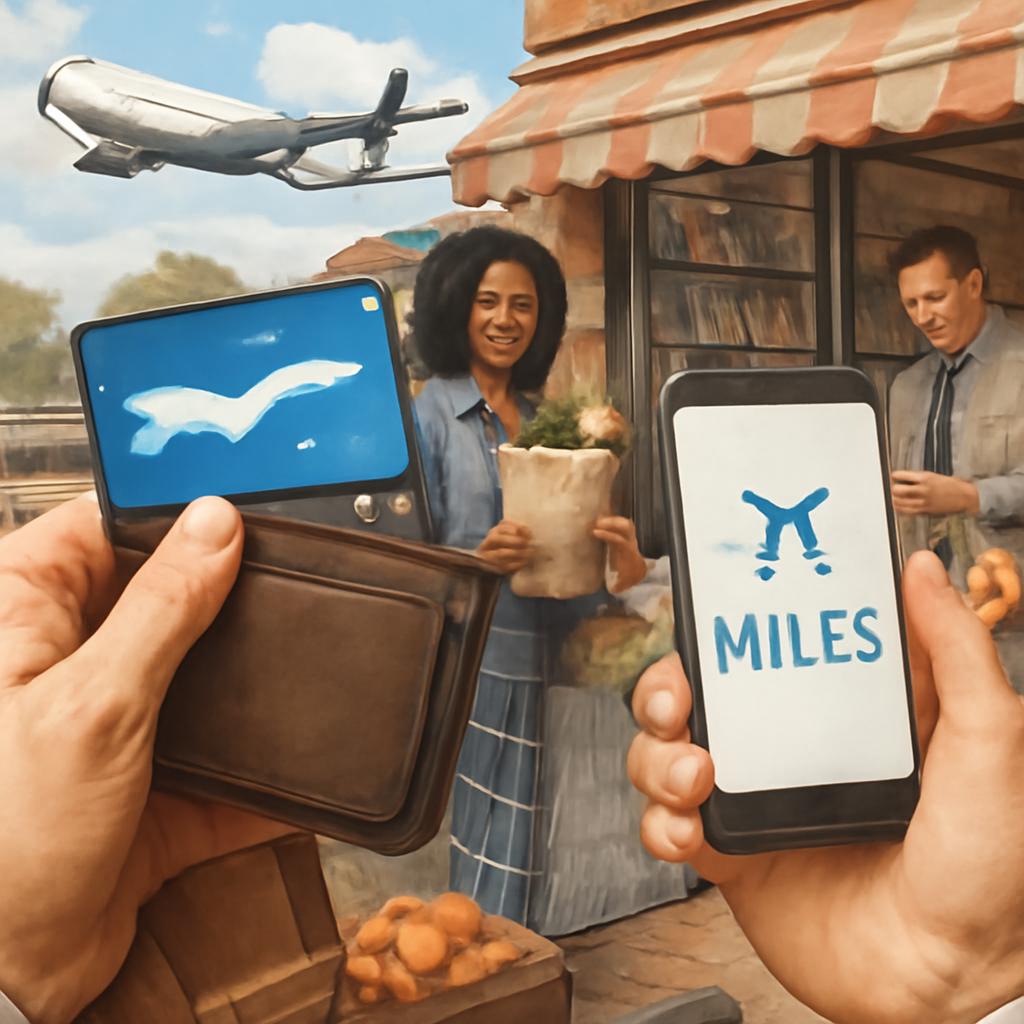 milhas para compras no varejo local
