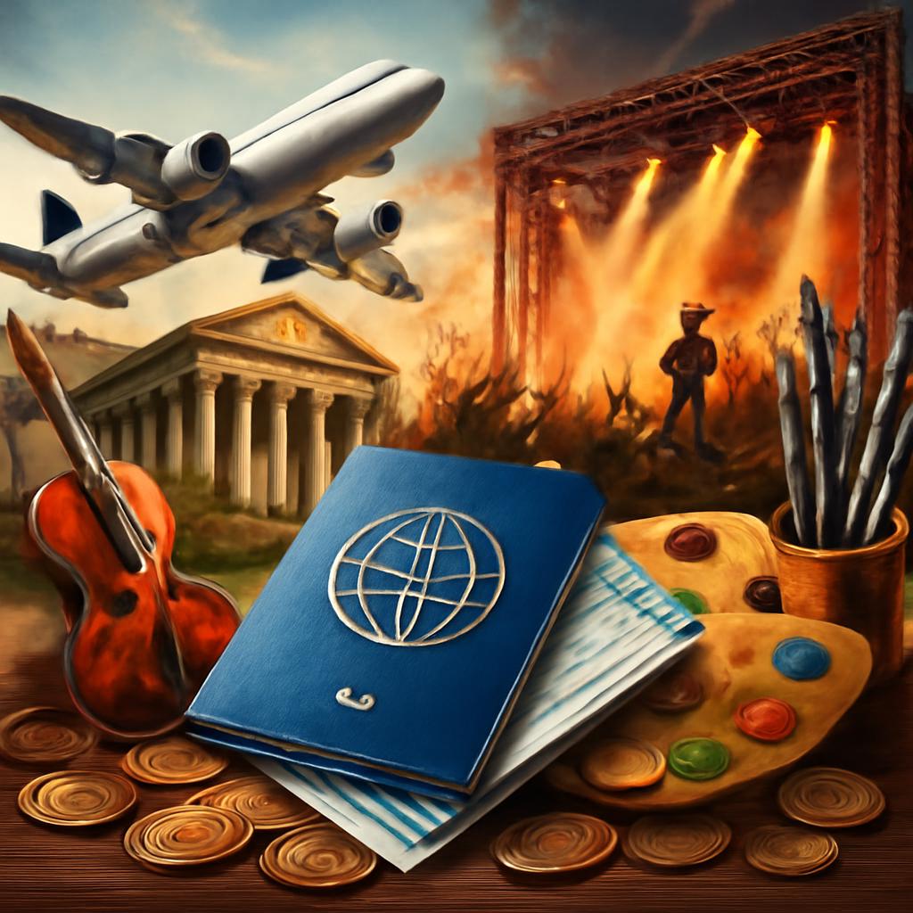 milhas para eventos artísticos