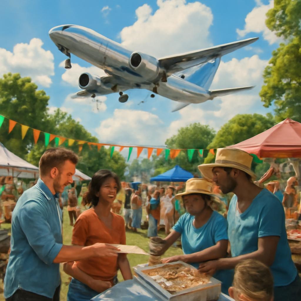 milhas para eventos comunitários