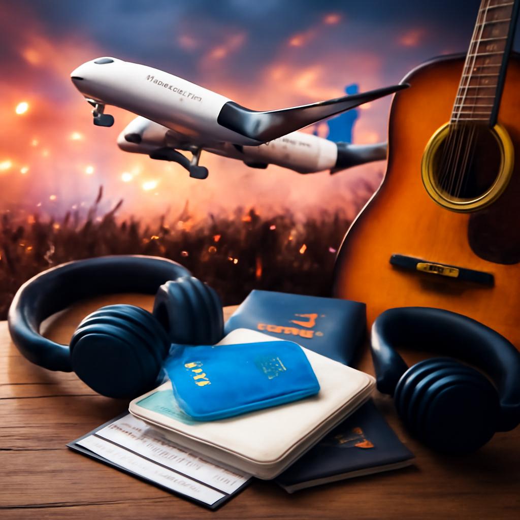 milhas para eventos de música