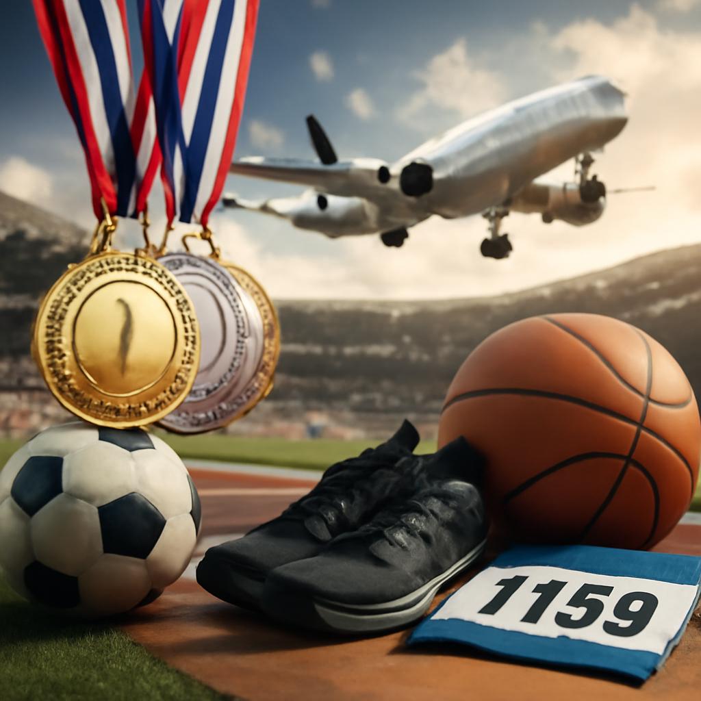 milhas para eventos esportivos competitivos