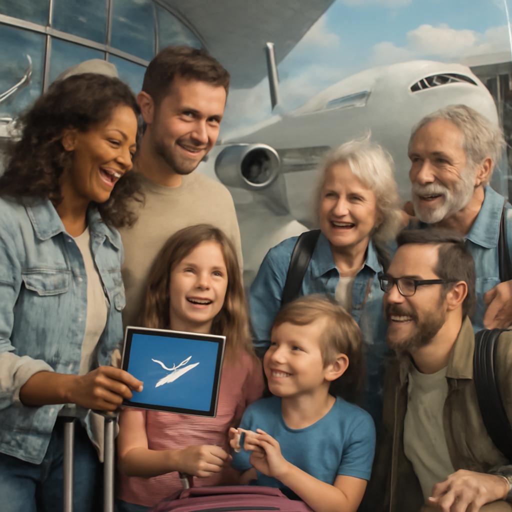milhas para famílias e amigos