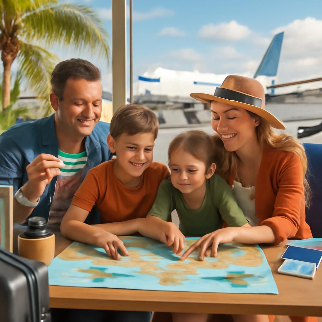milhas para férias em família