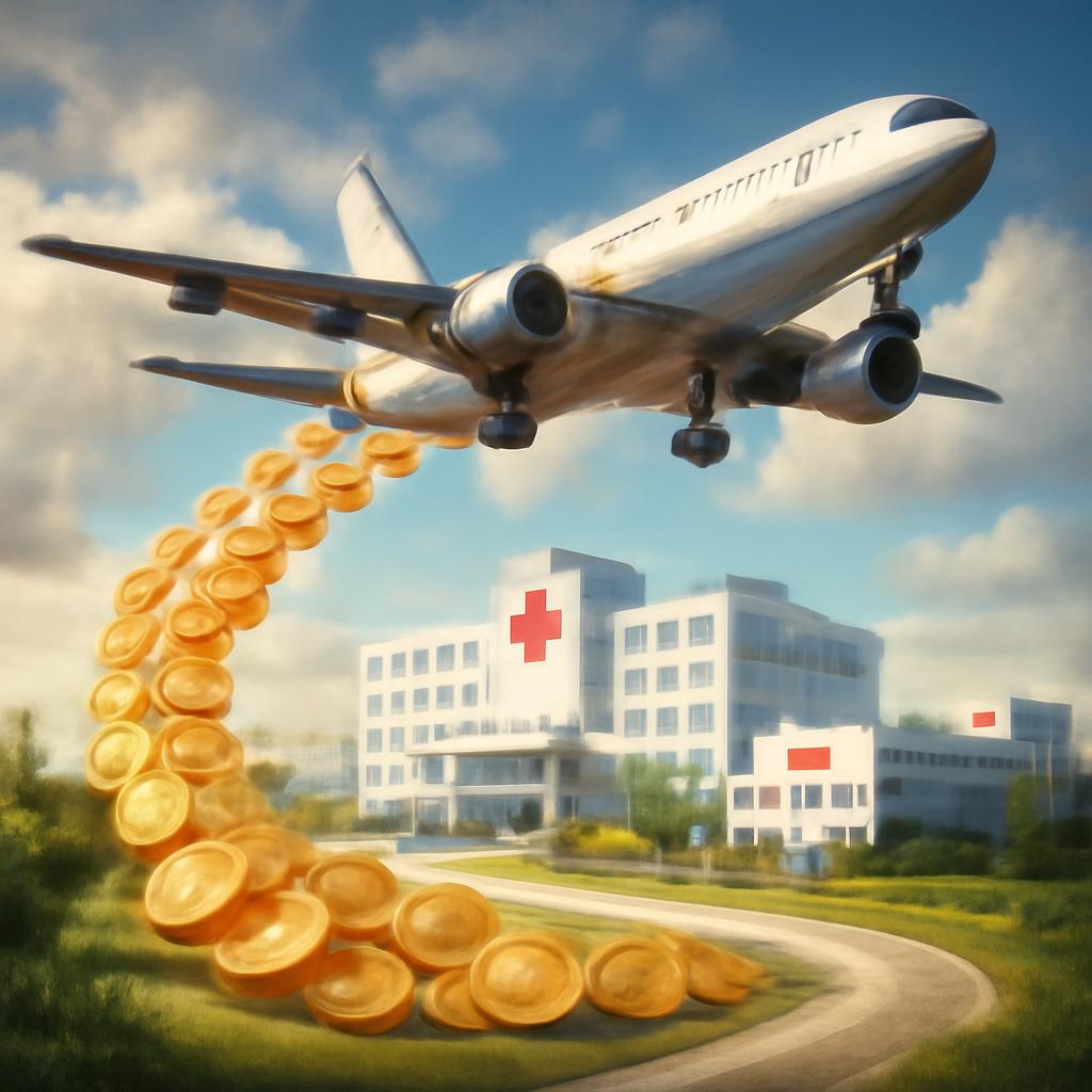 milhas para hospitais