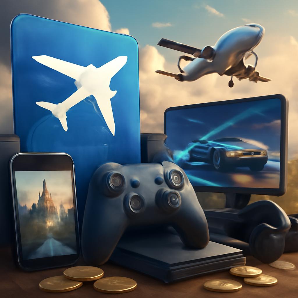milhas para jogos e entretenimento digital