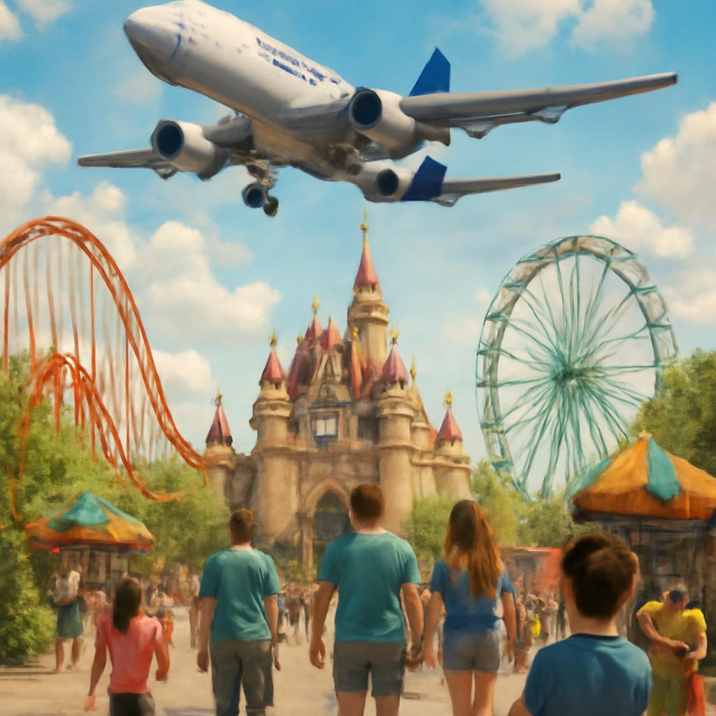 milhas para parques de diversão