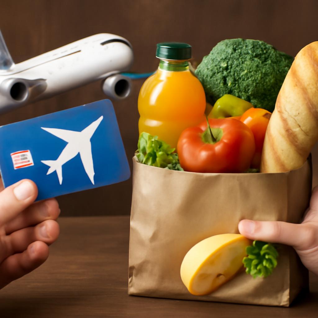 milhas para produtos alimentícios