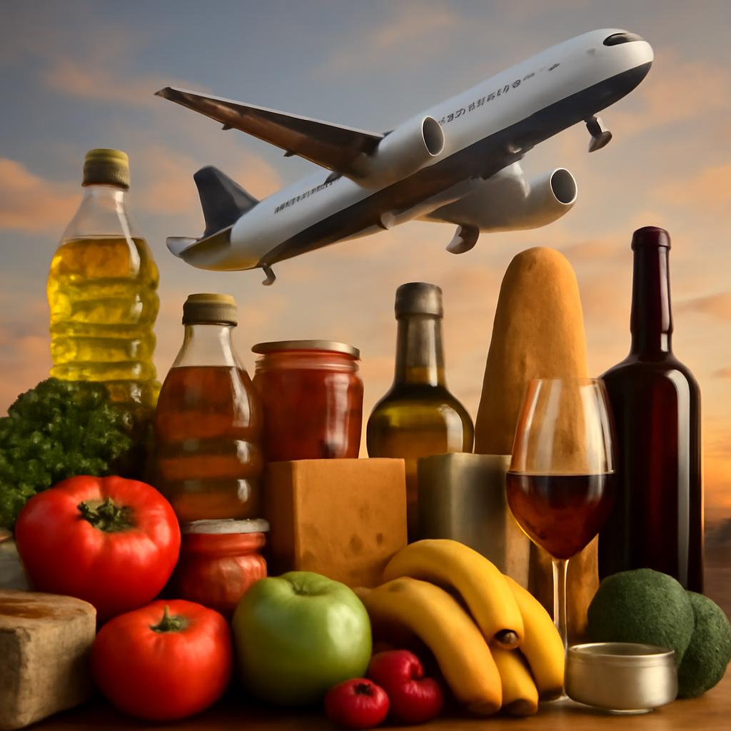 milhas para produtos alimentícios e bebidas